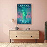 Beacon of Hope: Retro-Futuristic Sci-Fi Poster