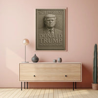 Trump Legacy Stone Relief Monument Patriotic Poster