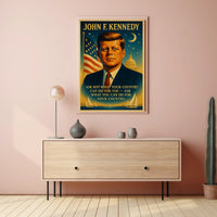Patriotic Leadership Poster: Vintage American Inspiration Art
