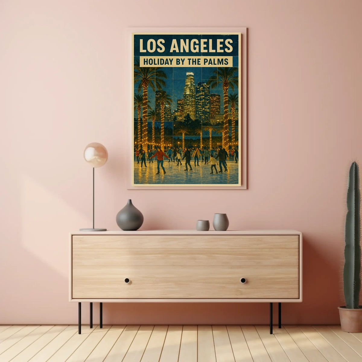 Holiday By The Palms In Los Angeles Poster