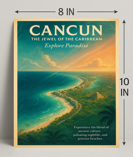 Cancun The Jewel of the Caribbean Poster PosterGoat