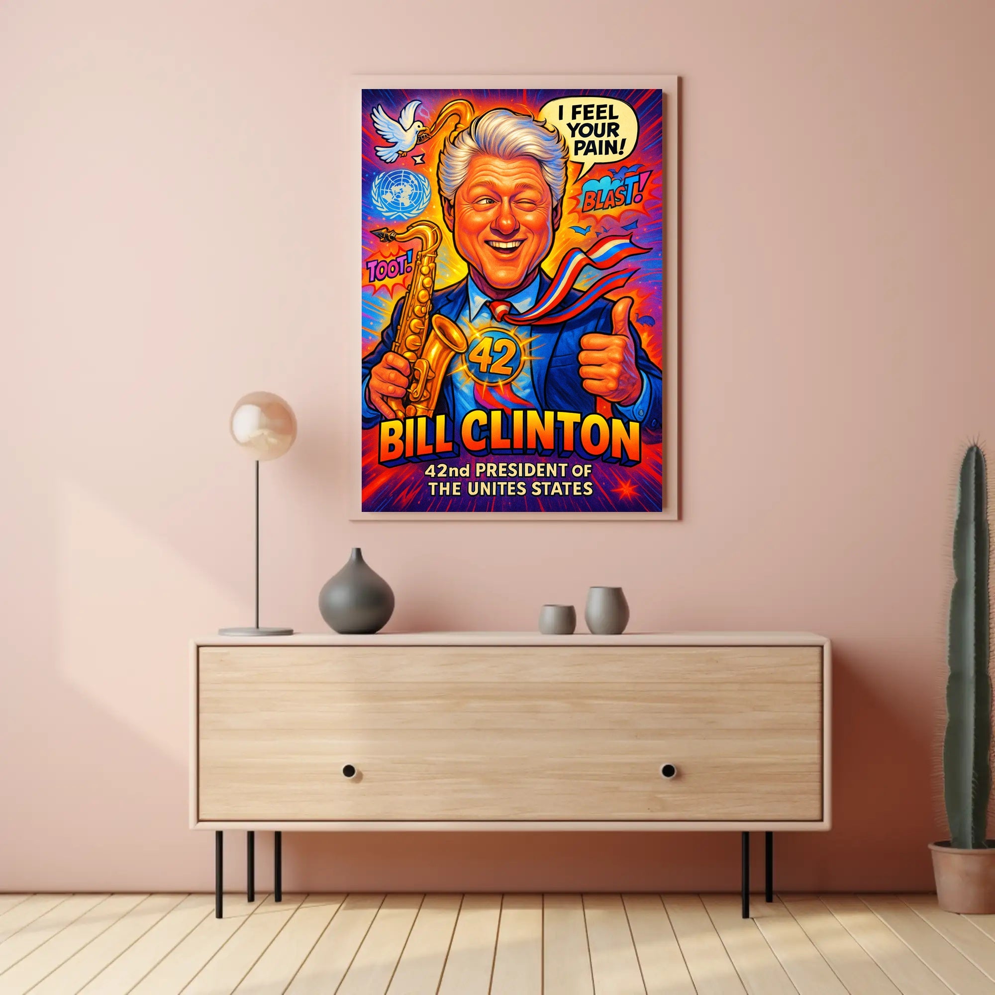 Bill Clinton 42nd President Poster PosterGoat