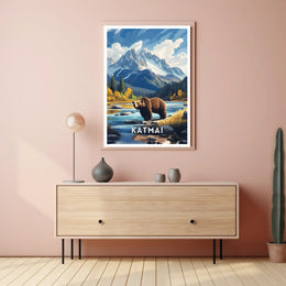 Katmai National Park Scenic Poster Print