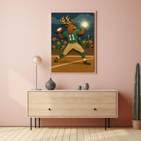 Reindeer Quarterback Number 11 Poster