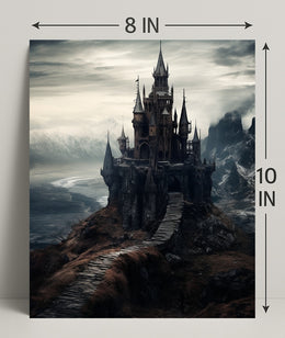 Enchanted Castle On A Cliff Poster