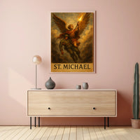 Saint Michael Archangel Spiritual Art Poster