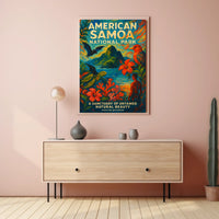 American Samoa National Park Travel Poster