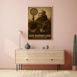 Saint Bernardin Of Siena Poster