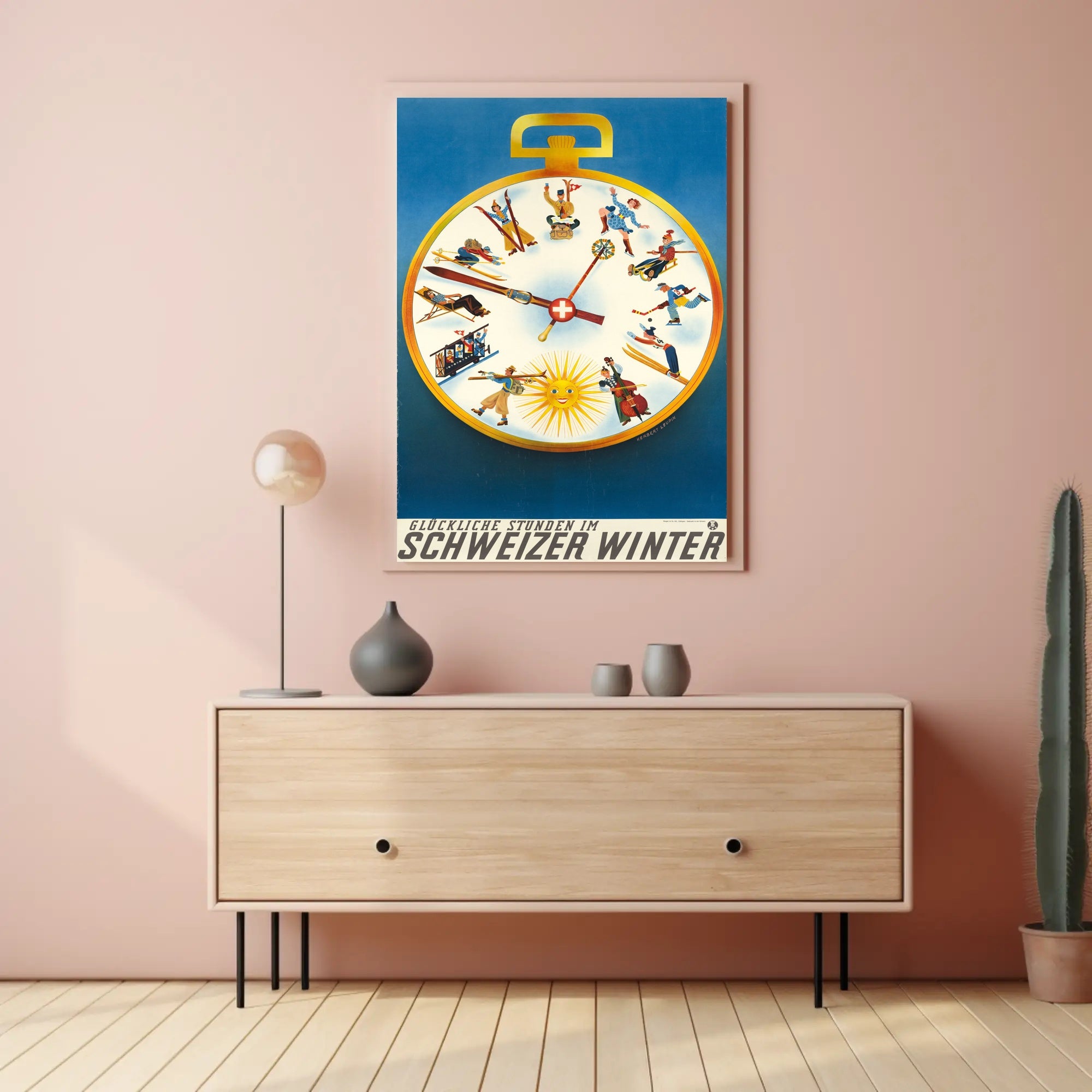 Swiss Winter Adventures Vintage Travel Poster PosterGoat