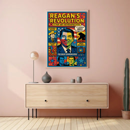 REAGAN'S REVOLUTION Pop Art Political History Poster