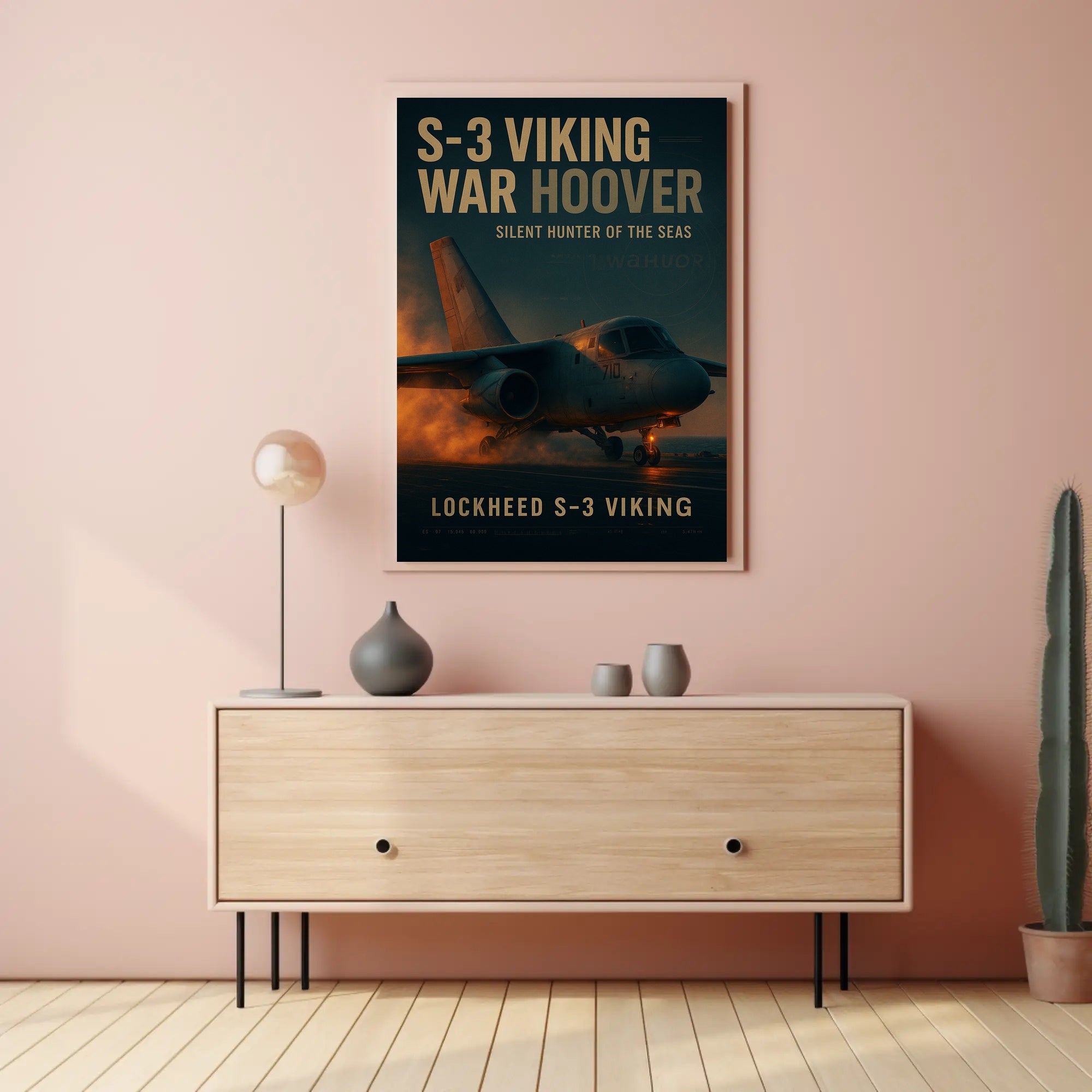 S-3 Viking Lockheed Military Print Aviation Art Poster
