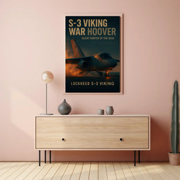S-3 Viking Lockheed Military Print Aviation Art Poster