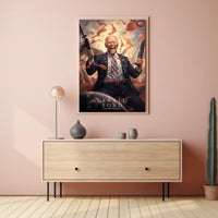 Gerlald Ford Funny Presidential Cartoon Poster