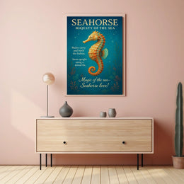 Seahorse Majesty of the Sea Poster