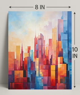 Abstract Cityscape Abstract Poster