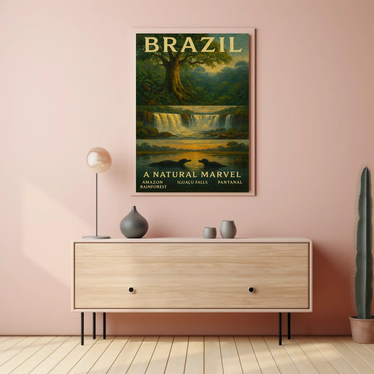 Brazil A Natural Marvel Poster Wall Art Landscape Print