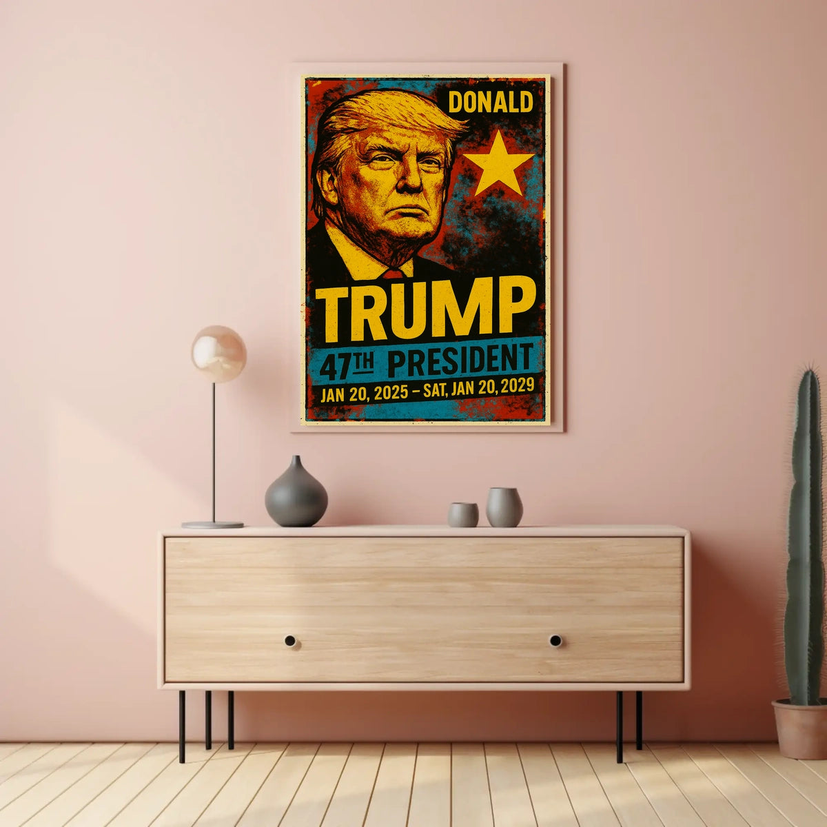Donald Trump 47th President of the United States Graffiti Pop Art Poster