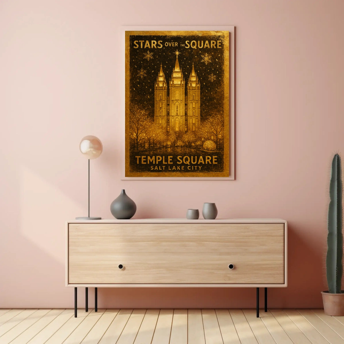 Stars Over The Square Poster