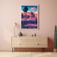Palm Springs Vivid Sunset Poster