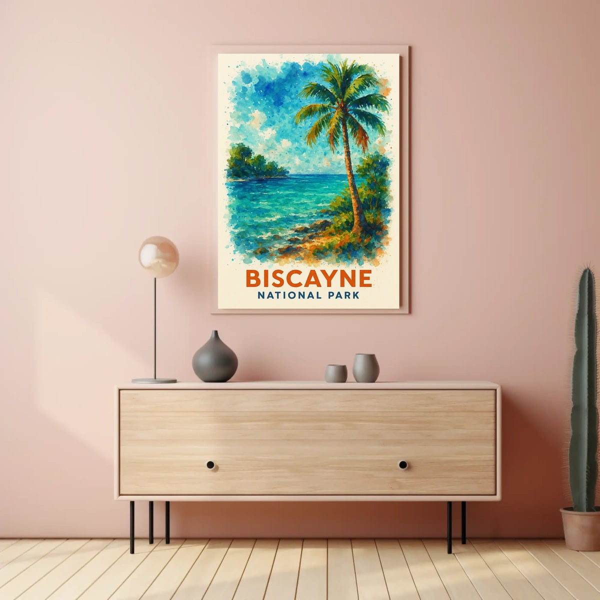 Biscayne National Park Tropical Paradise Watercolor Poster