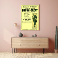 Vintage Magic Performance Poster Featuring Edwin Brush Illusionist
