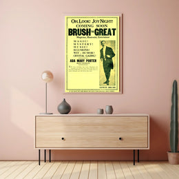Vintage Magic Performance Poster Featuring Edwin Brush Illusionist
