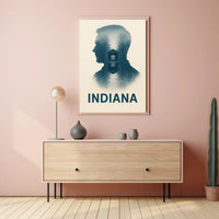 Indiana Silhouette Poster