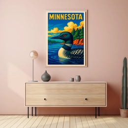 Minnesota Loon Poster