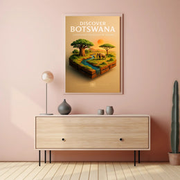 Discover Botswana Poster PosterGoat