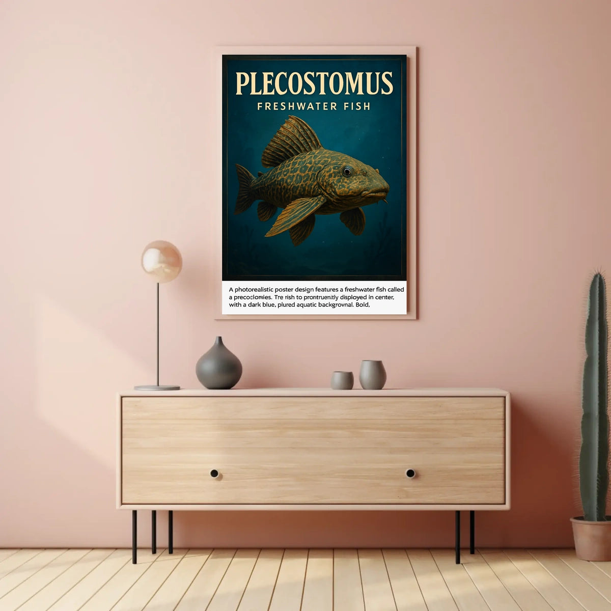 Plecostomus Freshwater Fish Poster