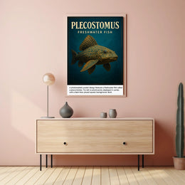 Plecostomus Freshwater Fish Poster