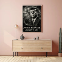 John F. Kennedy 35th President of the United States Double Exposure Poster