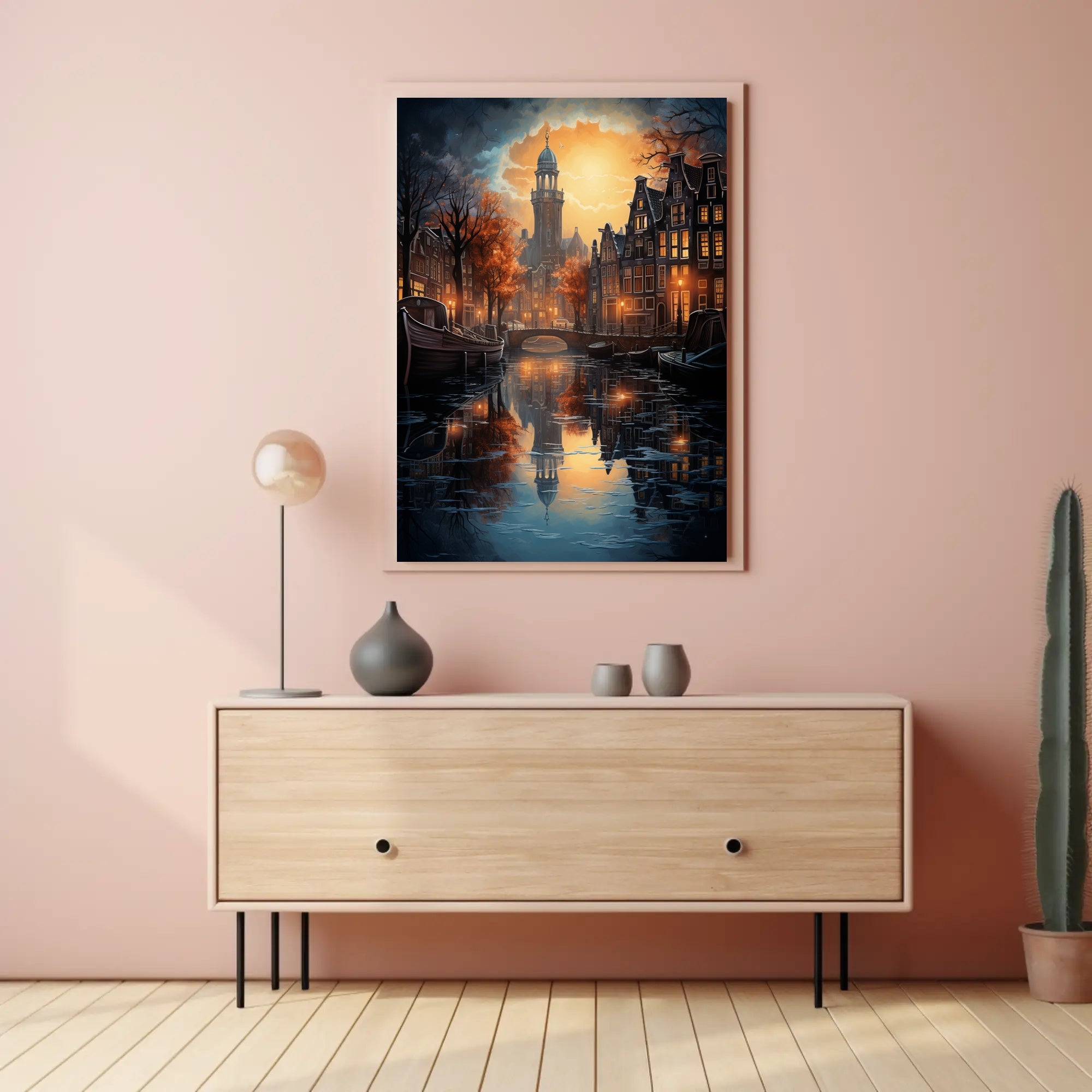 Enchanted Evening In Amsterdam Poster