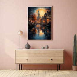 Enchanted Evening In Amsterdam Poster