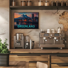 Greenland A Vibrant Landscape Poster