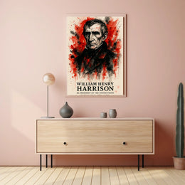 William Henry Harrison Historic 1841 Presidential Poster