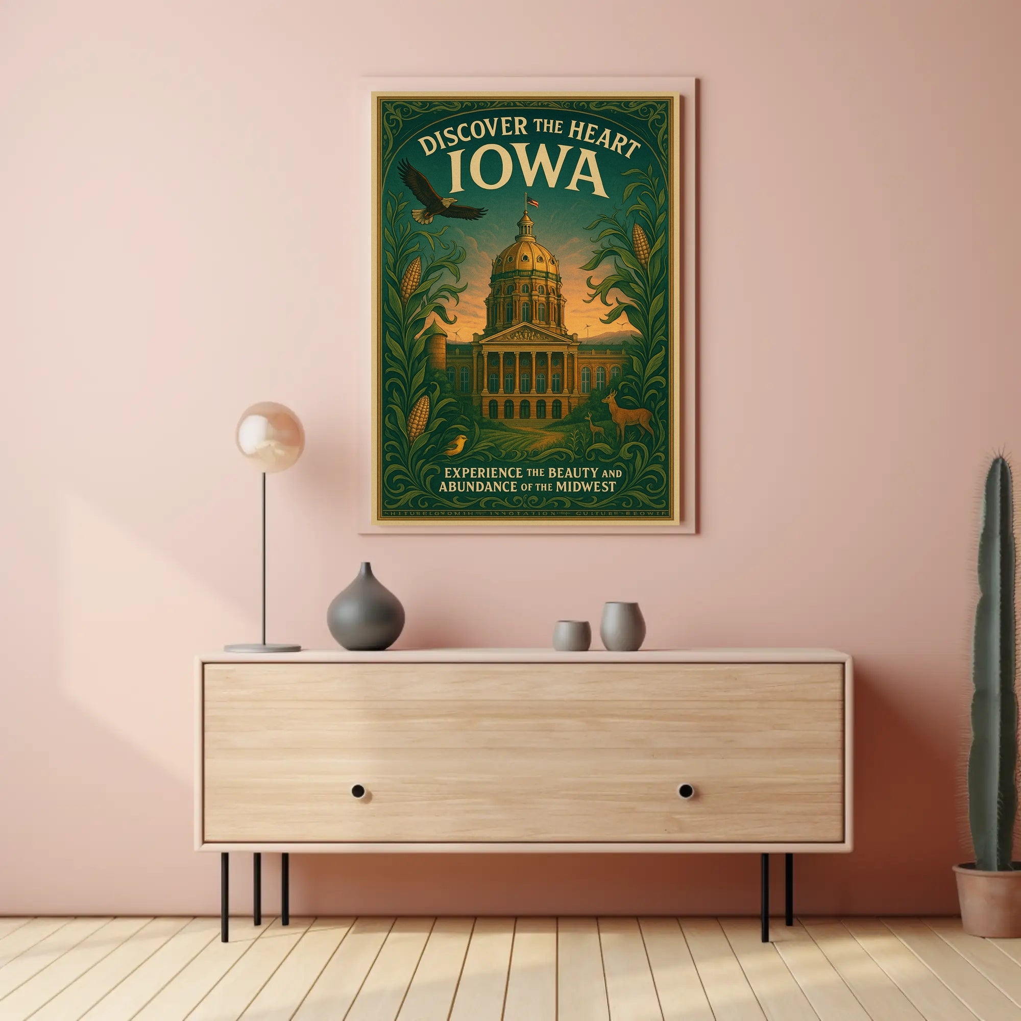 Discover The Heart Of Iowa Poster