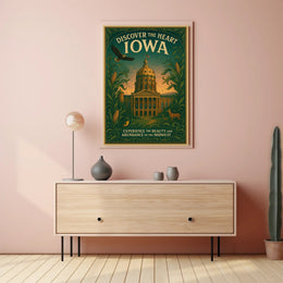 Discover The Heart Of Iowa Poster