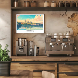 Ottawa Landscape Artistry with Historic Architecture Travel Poster