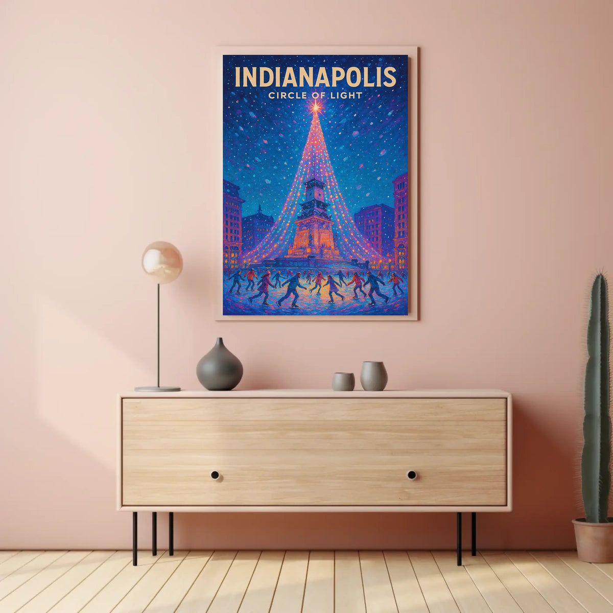Indianapolis Circle Of Light Poster
