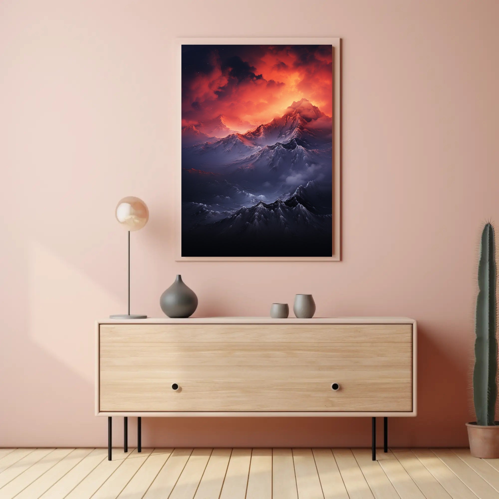 Majestic Mountain Sunrise Poster