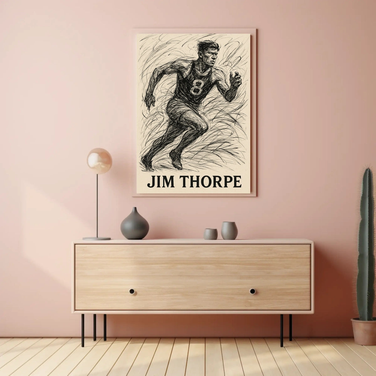 Jim Thorpe Legendary Athlete Poster