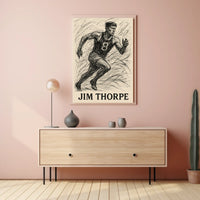 Jim Thorpe Legendary Athlete Poster