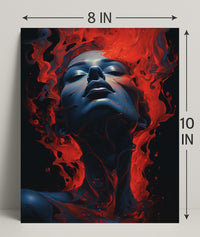 Fiery Elegance Poster