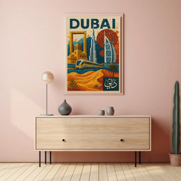 Dubai Mosaic Poster Modernity And Tradition Home Decor