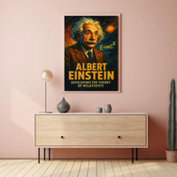 Albert Einstein Developing The Theory Poster