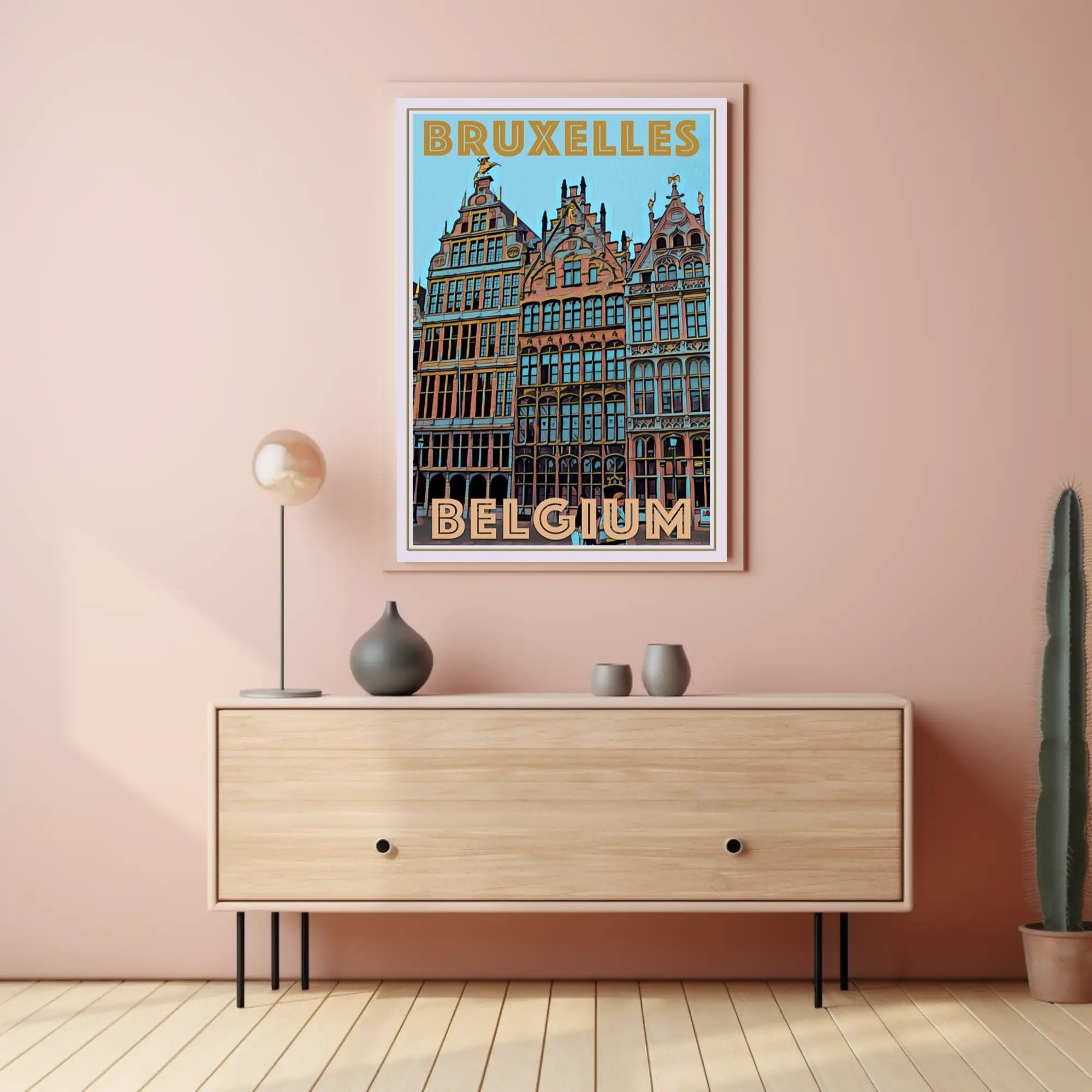 Brussels Architectural Heritage Celebration Cultural or Heritage Poster PosterGoat