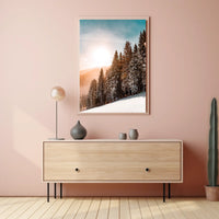 Serene Winter Landscape Print - National Park Poster