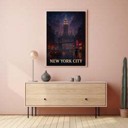 New York City Nightscape Poster