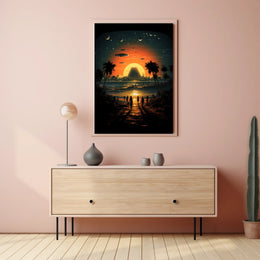 Cosmic Sunset Poster